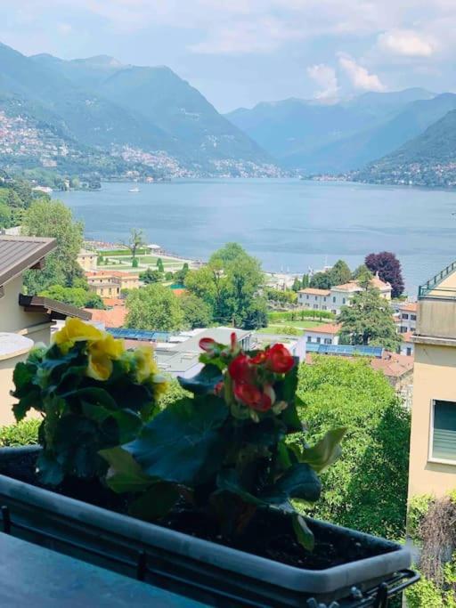 Look Giovane Per Una Casa Vista Lago Côme Esterno foto